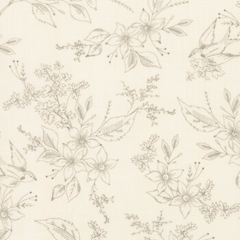 Sewing Bird A-1602-L Sand by Edyta Sitar for Andover Fabrics, Image