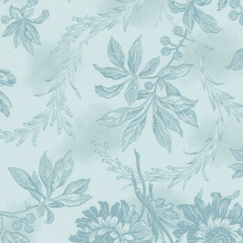 Sewing Bird A-1603-B Sky by Edyta Sitar for Andover Fabrics, Image