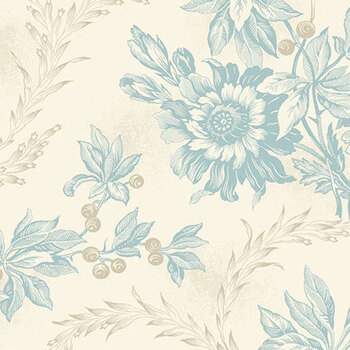 Sewing Bird A-1603-L Wheat by Edyta Sitar for Andover Fabrics, Image