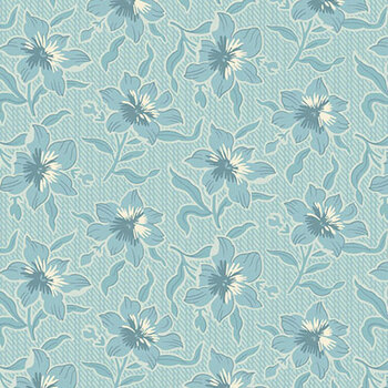 Sewing Bird A-1604-B Glacier by Edyta Sitar for Andover Fabrics, Image