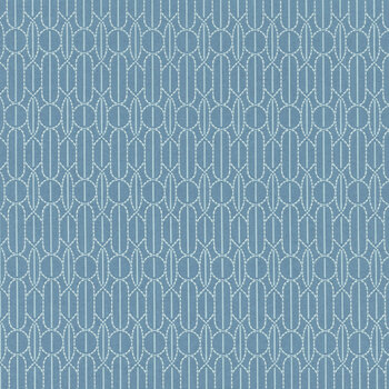 Sewing Bird A-1614-B Deep Indigo by Edyta Sitar for Andover Fabrics, Image