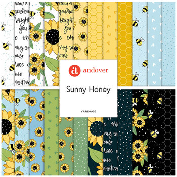 Sunny Honey  Yardage by Amy Latta for Andover Fabrics, Image