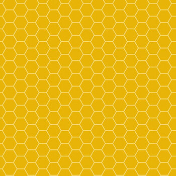 Sunny Honey A-1579-Y1 Dark Yellow by Amy Latta for Andover Fabrics, Image