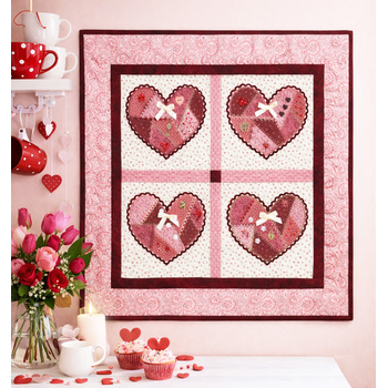  Crazy Hearts Wall Hanging Kit - Victoria, Image