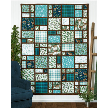 SAMPLE - Views Quilt - Woodland Woolies Flannel