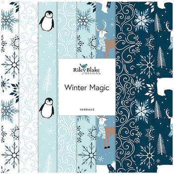 Designer Flannel - Winter Magic  Yardage by Dani Mogstad for Riley Blake Designs, Image