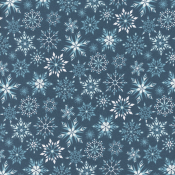 Winter Magic Flannel F16787-NAVY by Dani Mogstad for Riley Blake Designs, Image