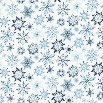 Winter Magic Flannel F16787-WHITE by Dani Mogstad for Riley Blake Designs, Image