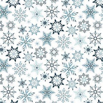 Designer Flannel - Winter Magic F16787-WHITE by Dani Mogstad for Riley Blake Designs, Image