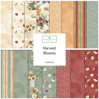 Harvest Blooms  Yardage by Beth Grove for Wilmington Prints, Image