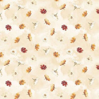 Harvest Blooms 30102-283 Cream by Beth Grove for Wilmington Prints, Image