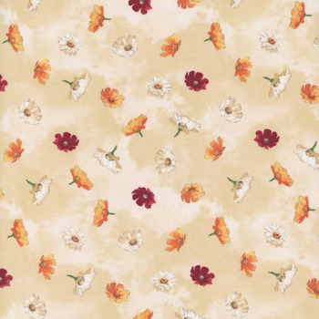Harvest Blooms 30102-283 Cream by Beth Grove for Wilmington Prints, Image