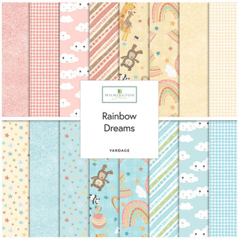 Rainbow Dreams  Yardage by Wilmington Prints, Image