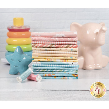 Rainbow Dreams  16 FQ Set by Jenny Faw for Wilmington Prints, Image