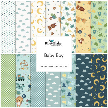 Baby Boy  Fat Quarter Bundle Lori Whitlock for Riley Blake Designs