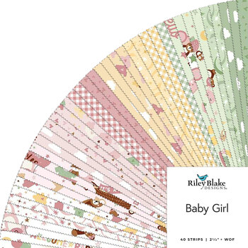 Baby Girl  2-1/2” Rolie Polie by Lori Whitlock for Riley Blake Designs, Image