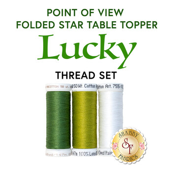  Point of View Folded Star Table Topper - Lucky - 3pc Thread Set, Image