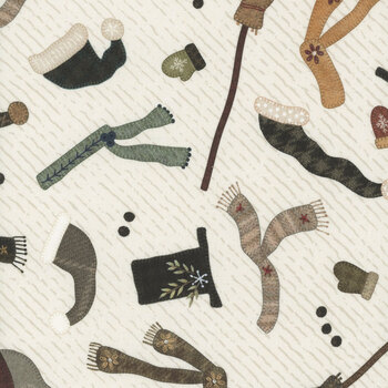 Snowy Days & Frosty Nights 8460-14 Cream by Studio E Fabrics, Image