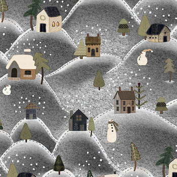 Snowy Days & Frosty Nights 8464-93 Storm by Studio E Fabrics, Image