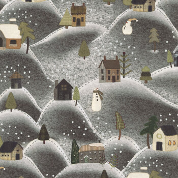Snowy Days & Frosty Nights 8464-93 Storm by Studio E Fabrics, Image