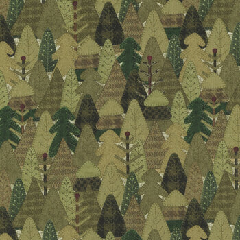 Snowy Days & Frosty Nights 8465-62 Moss by Studio E Fabrics, Image