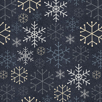 Snowy Days & Frosty Nights 8470-97 Graphite by Studio E Fabrics, Image