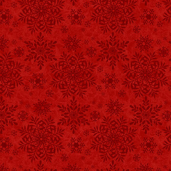 Blizzard Fun 2053-88 Red by Jan Shade Beach for Henry Glass Fabrics, Image