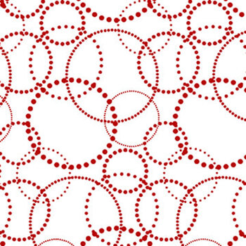 Blizzard Fun 2055-08 White/Red by Jan Shade Beach for Henry Glass Fabrics, Image