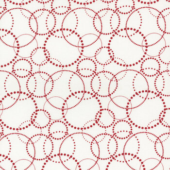 Blizzard Fun 2055-08 White/Red by Jan Shade Beach for Henry Glass Fabrics, Image