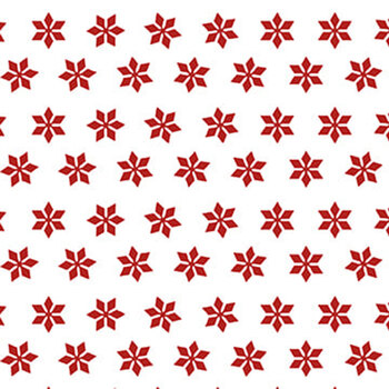 Blizzard Fun 2058-08 White/Red by Jan Shade Beach for Henry Glass Fabrics, Image