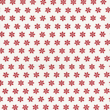 Blizzard Fun 2058-08 White/Red by Jan Shade Beach for Henry Glass Fabrics, Image