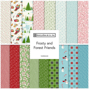 Frosty and Forest Friends  Yardage by Stacy West for Henry Glass Fabrics, Image