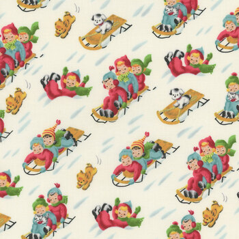 Frosty and Forest Friends 2038-18 Multi by Stacy West for Henry Glass Fabrics, Image