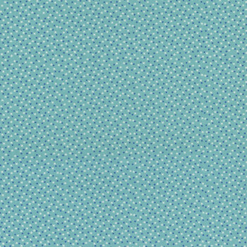 Frosty and Forest Friends 2041-11 Blue by Stacy West for Henry Glass Fabrics, Image