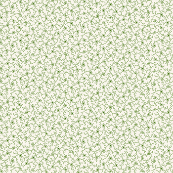 Frosty and Forest Friends 2042-06 Cream/Green by Stacy West for Henry Glass Fabrics, Image