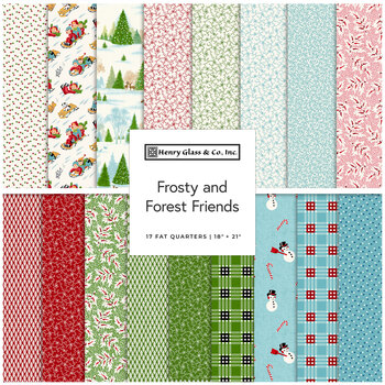 Frosty and Forest Friends  17 FQ Set by Stacy West for Henry Glass Fabrics, Image