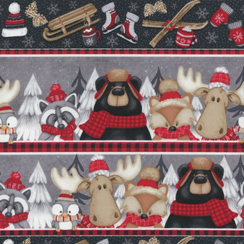 Pinecone Ridge Lodge 2130-89 Multi by Shelly Comiskey for Henry Glass Fabrics, Image