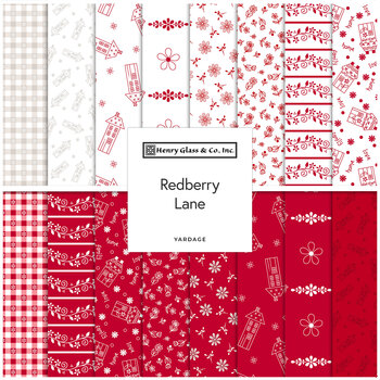 Redberry Lane  Yardage by Gail Pan for Henry Glass Fabrics, Image