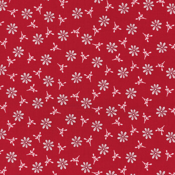 Redberry Lane 3490-80 Red by Gail Pan for Henry Glass Fabrics, Image