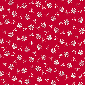 Redberry Lane 3490-80 Red by Gail Pan for Henry Glass Fabrics, Image