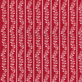 Redberry Lane 3493-80 Red by Gail Pan for Henry Glass Fabrics, Image