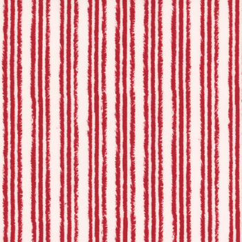 Snow Crew Flannel F1291-08 Red/White by Barb Tourtillotte for Henry Glass Fabrics, Image