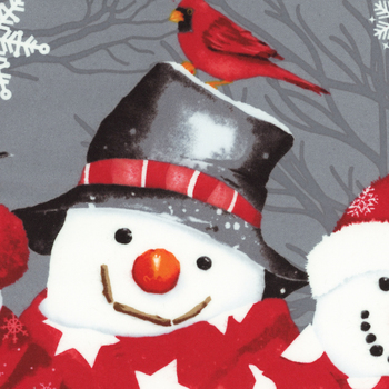 Snow Crew Flannel F1296P-89 Panel Multi by Barb Tourtillotte for Henry Glass Fabrics, Image