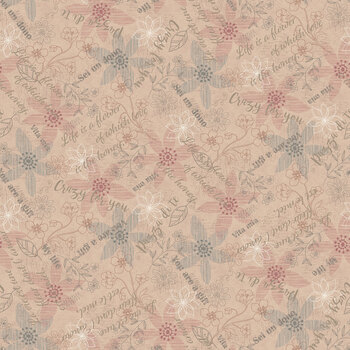 Simply Charming 3498-22 Pink by One Sister for Henry Glass Fabrics, Image