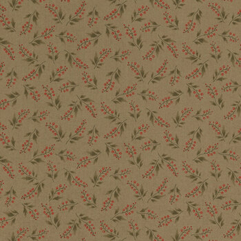 Simply Charming 3502-38 Brown by Janet Rae Nesbitt for Henry Glass Fabrics, Image