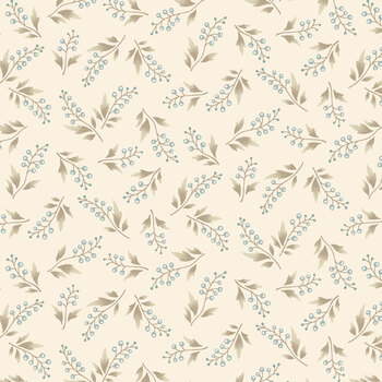 Simply Charming 3502-47 Cream Blue by One Sister for Henry Glass Fabrics, Image