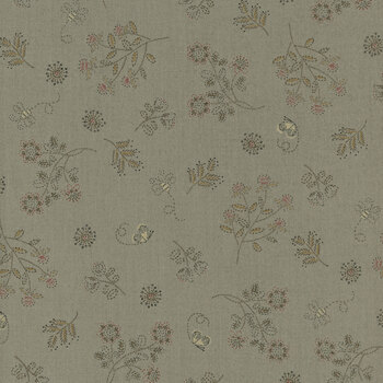 Simply Charming 3504-17 Blue by Janet Rae Nesbitt for Henry Glass Fabrics, Image