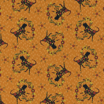 Pennyberry Farm 2004-33 Orange by Kim Diehl for Henry Glass Fabrics, Image