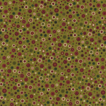Pennyberry Farm 2020-66 Med. Green by Kim Diehl for Henry Glass Fabrics, Image
