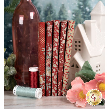 Merry Little Christmas  5 FQ Set - Red by Tilda, Image